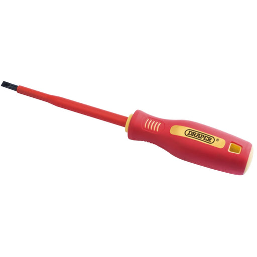 Draper Screwdriver, Fully Insulated Plain Slot 5.5 x 125mm