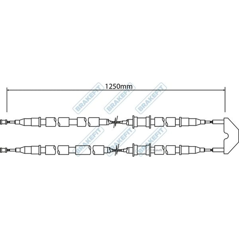 Apec Handbrake Cable Centre BBC3451