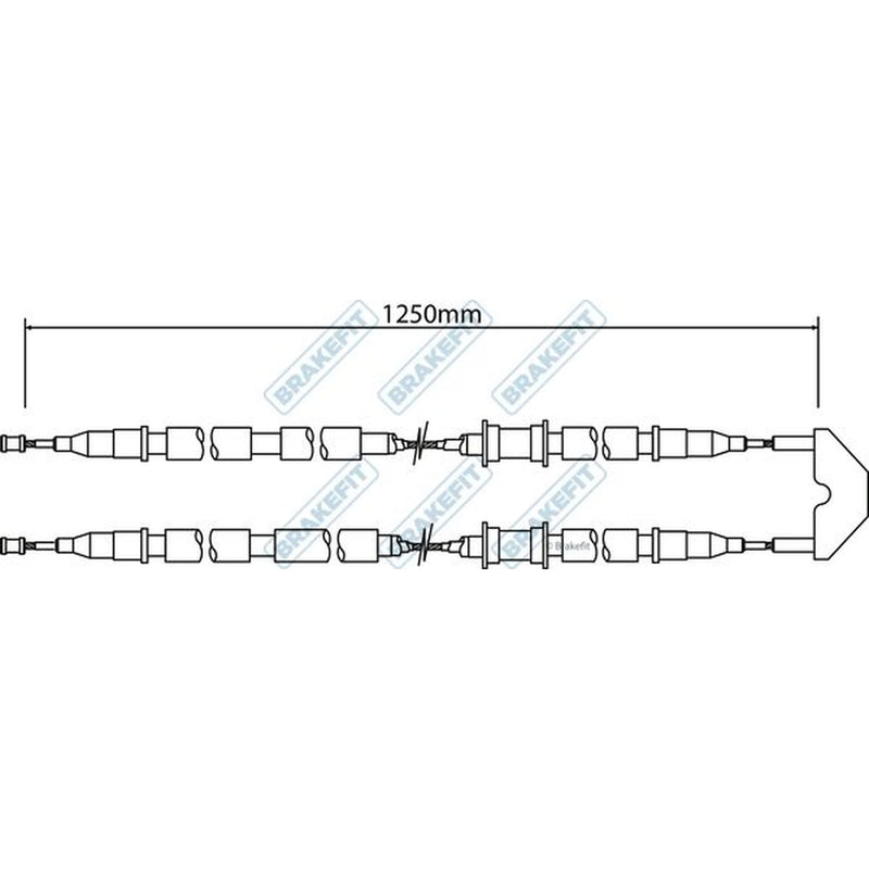 Apec Handbrake Cable Centre BBC3451