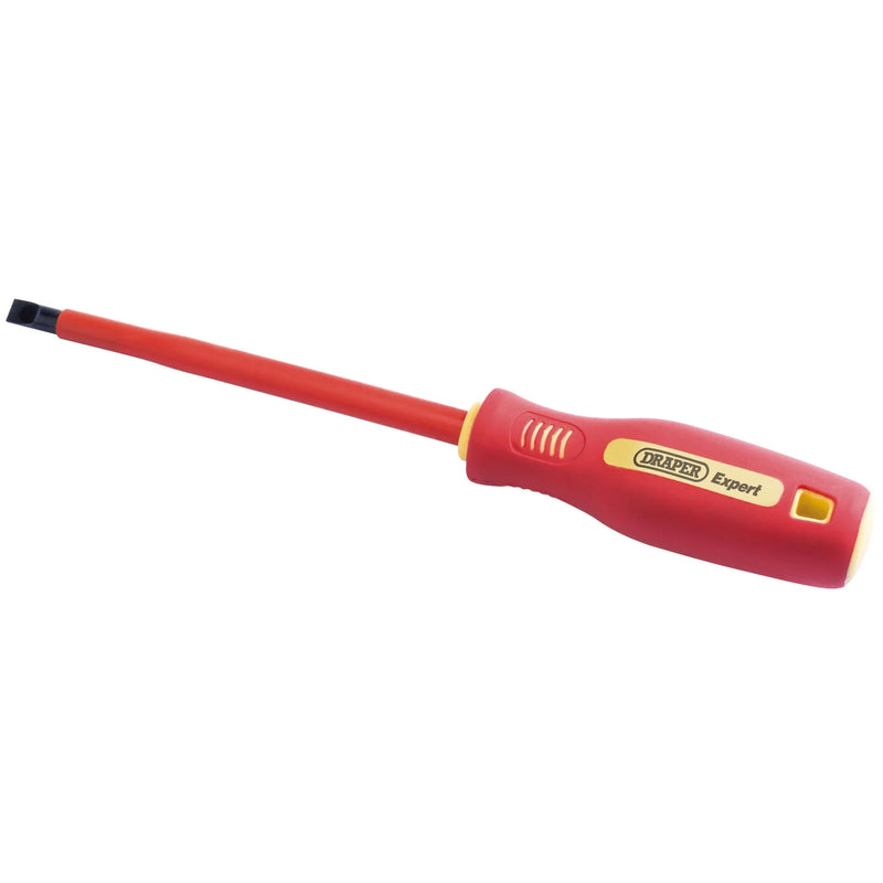 Draper Fully Insulated Plain Slot Screwdriver - 8mm Size Variations