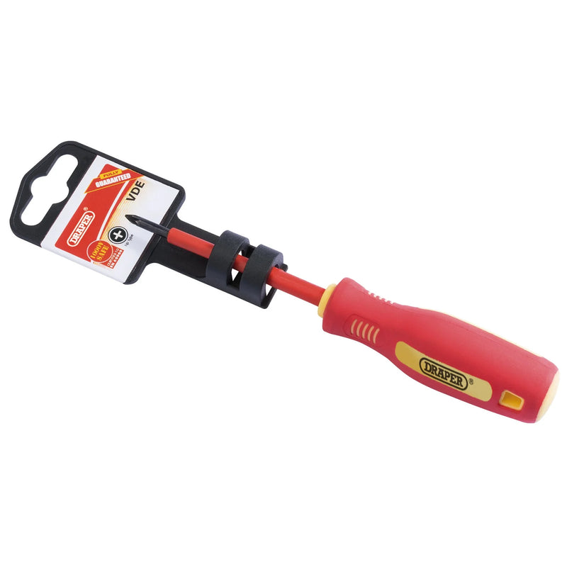 Draper Fully Insulated Soft Grip Cross Slot Screwdriver - Multi Size