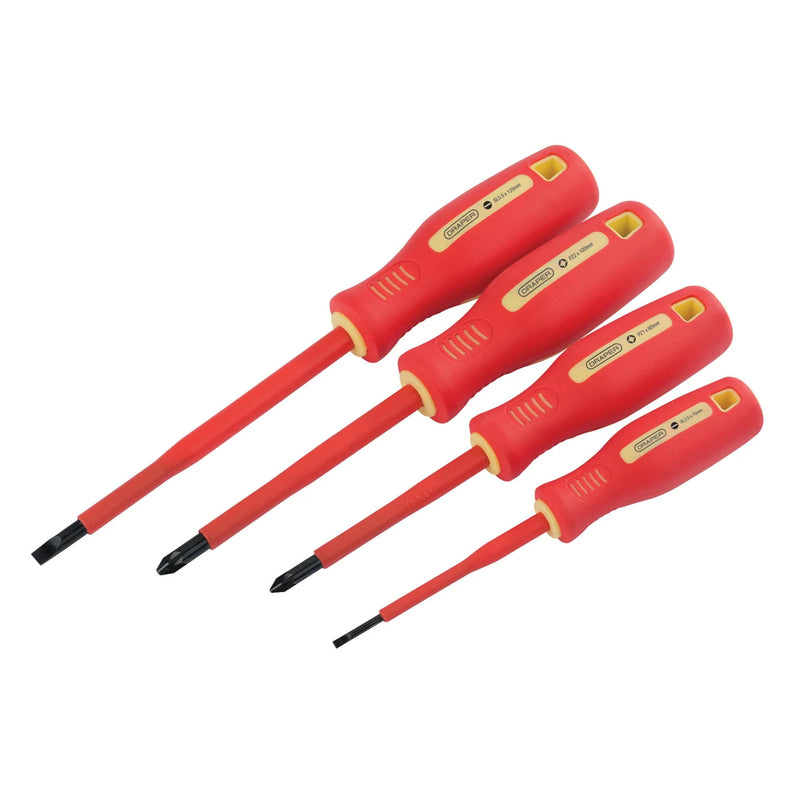 Draper Fully Insulated Screwdriver Set 4 Piece VDE Approved