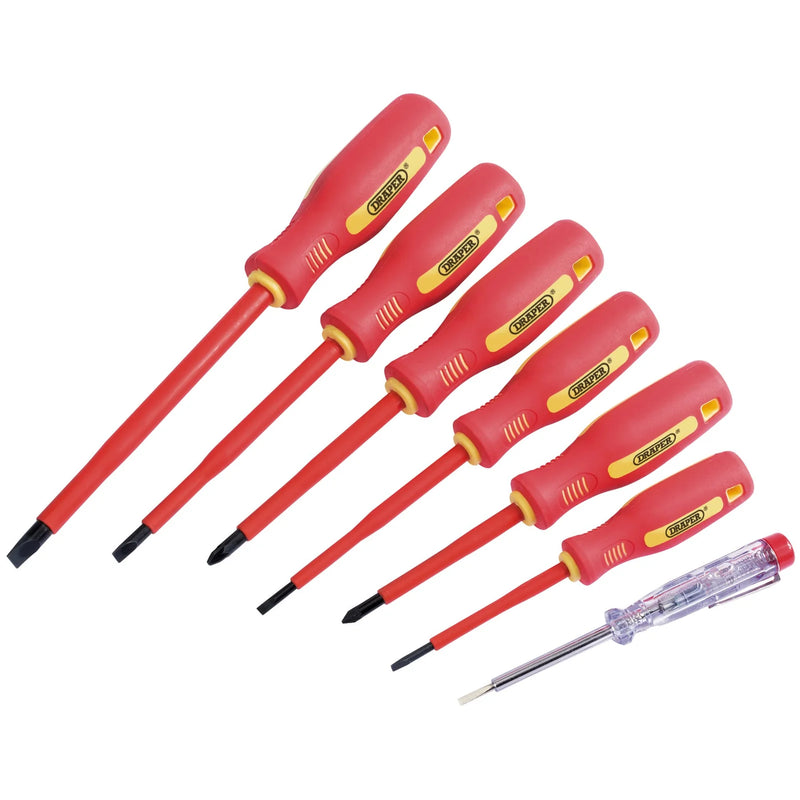 Draper Fully Insulated Screwdriver Set 7 Piece VDE Approved
