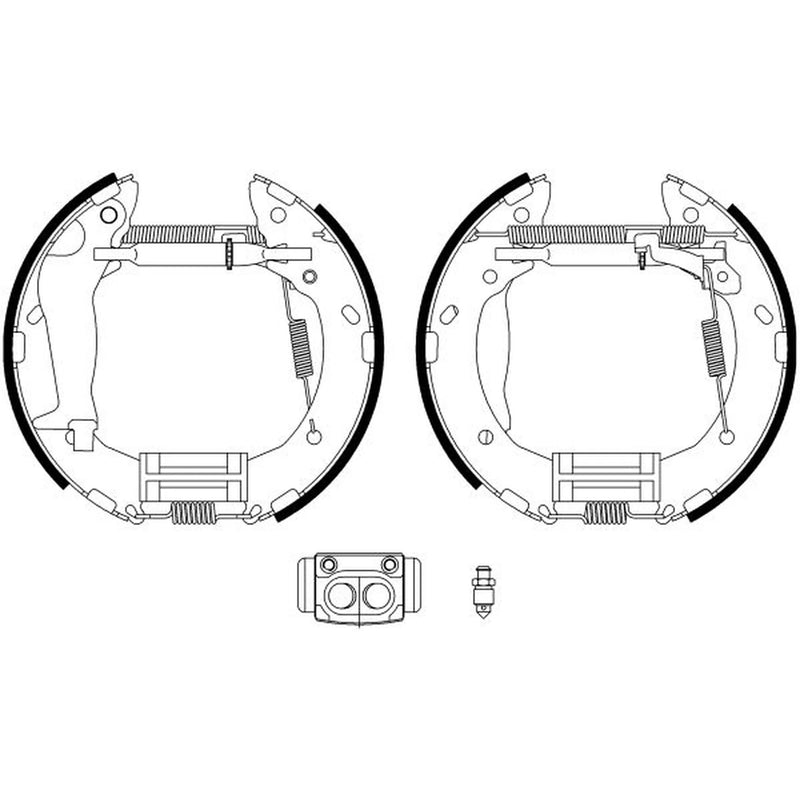 Mintex Brake Shoe Set Axle Kit MSP327