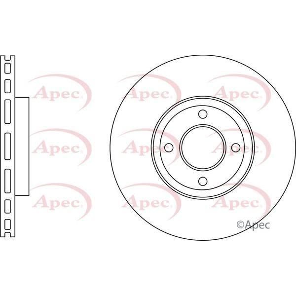 APEC Brake Disc (Front) (Single) DSK3624 fits Ford Apec  - Town Parts