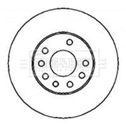 Borg & Beck 2 x Vented Front Brake Discs BBD4436