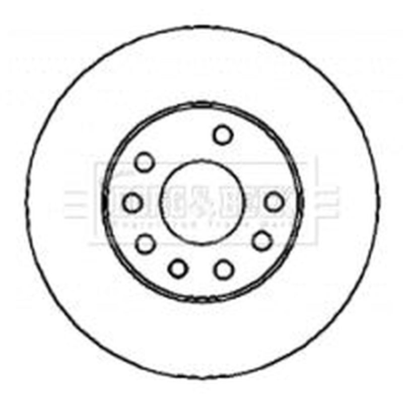 Borg & Beck 2 x Vented Front Brake Discs BBD4436