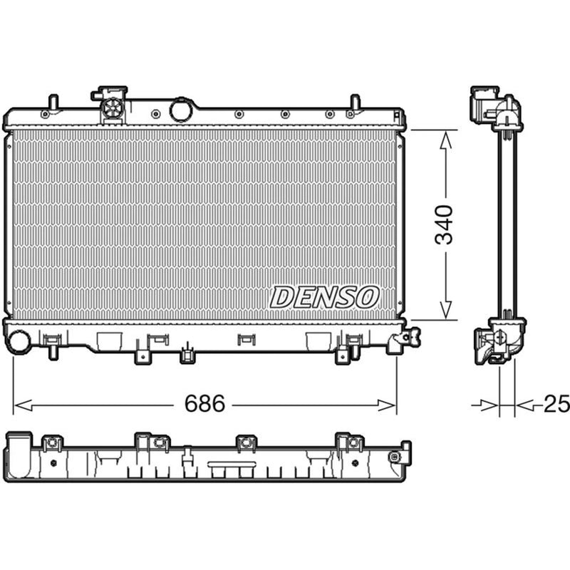 Denso Engine Radiator DRM36020