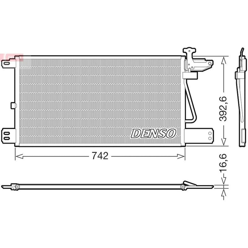 Denso Air Conditioning Condenser DCN99050