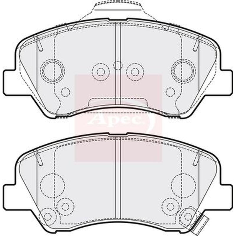 Apec Front Brake Pad Set PAD2077