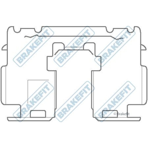 Apec Brake Pad Accessory Fitting Kit Rear BKT1144