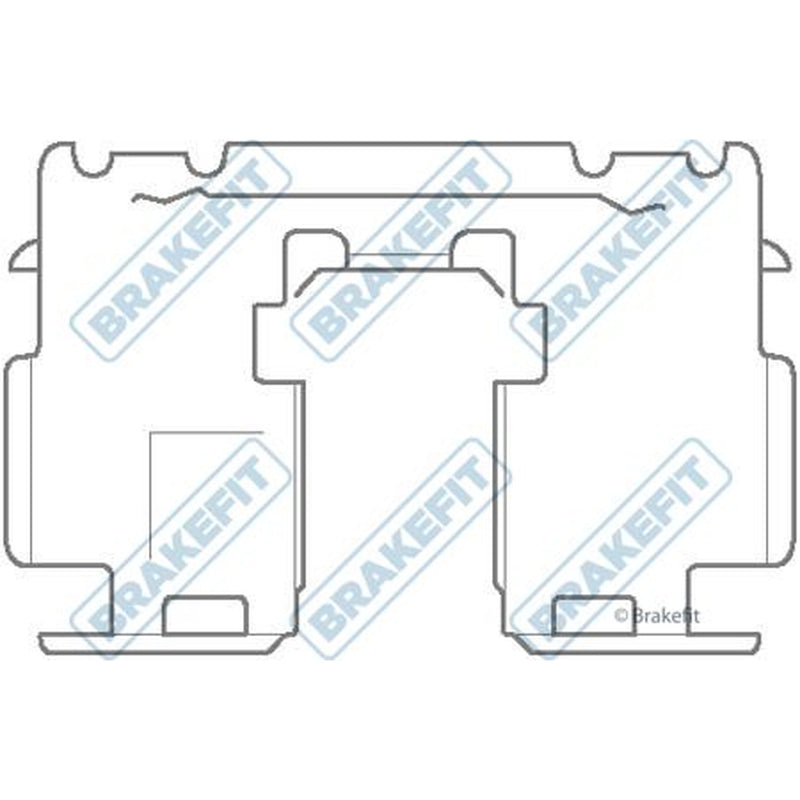 Apec Brake Pad Accessory Fitting Kit Rear BKT1144