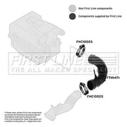 First Line Air Filter Intake Hose FTH1471
