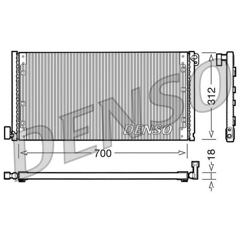 Denso Air Conditioning Condenser DCN12001