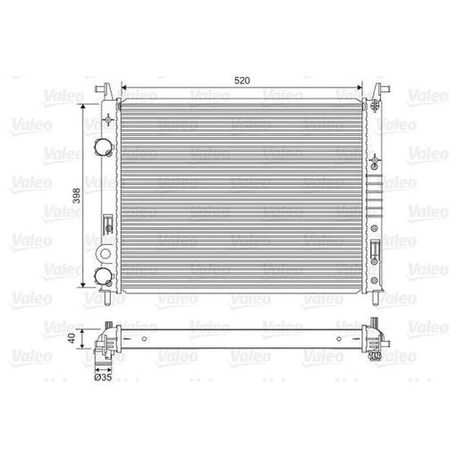 Valeo Engine Radiator 701597