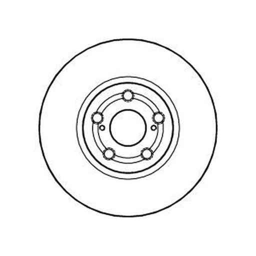 Abtex 2 x Vented Front Brake Discs BD1217V