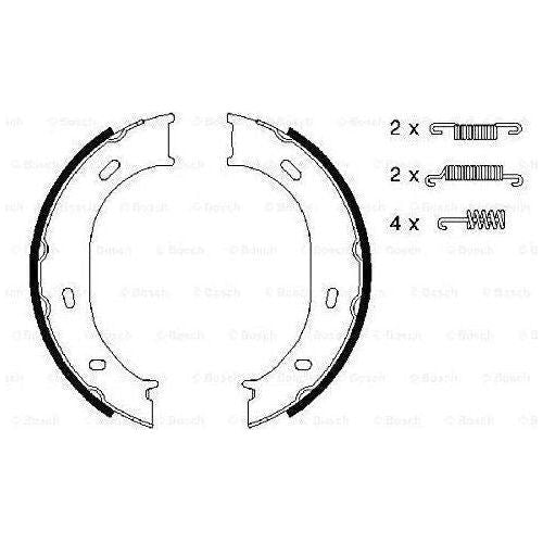 Bosch Brake Shoe Bs848 Fits Mercedes-Benz Sprinter 311D Cdi - 2.2 - 00-06 098648 Bosch  - Town Parts