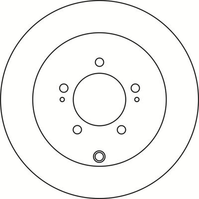 Abtex 2 x Solid Rear Brake Discs BD1531S