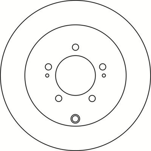 Abtex 2 x Solid Rear Brake Discs BD1531S