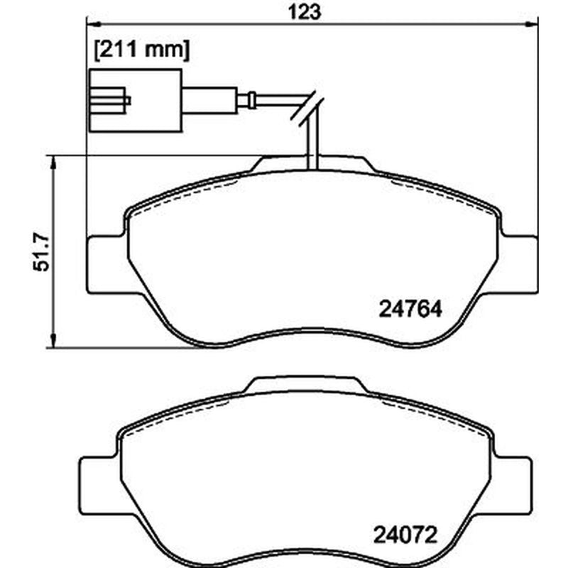 Mintex Front Brake Pad Set MDB3316