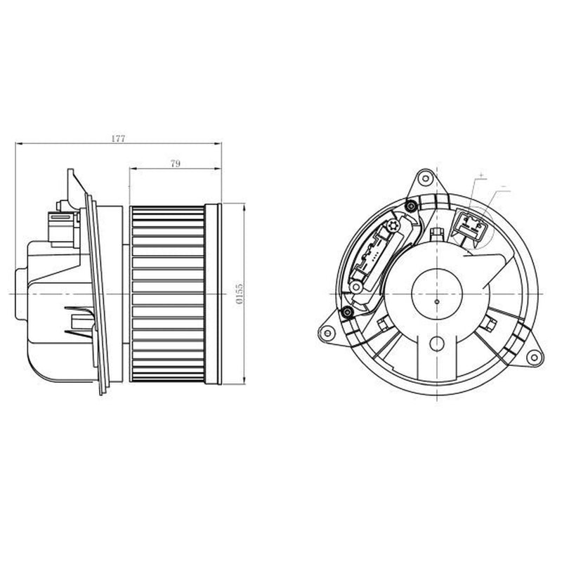 NRF Heater Blower Fan 34271