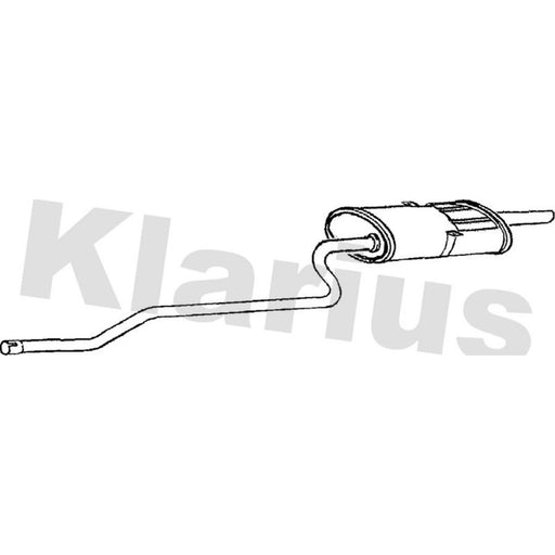 Klarius Box With Tail Pipe Rear TY604A
