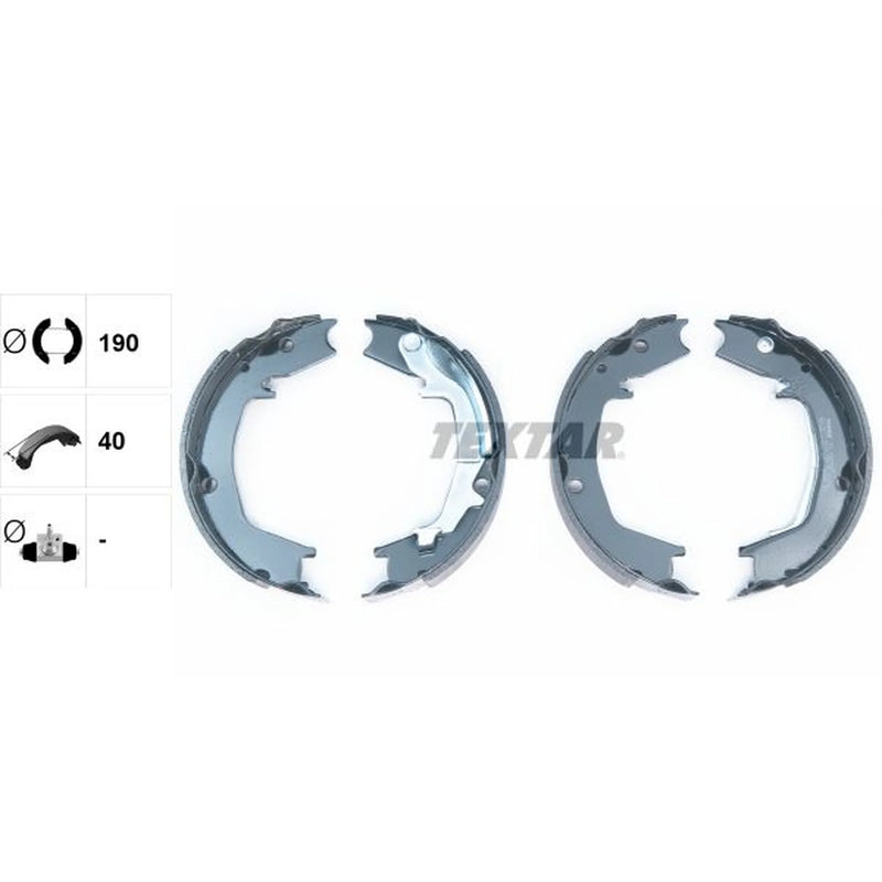 Textar Parking Brake Shoe Set 91066400