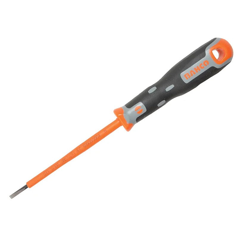 Bahco Tekno+ VDE Screwdriver Slotted Tip x 100mm 3-4mm