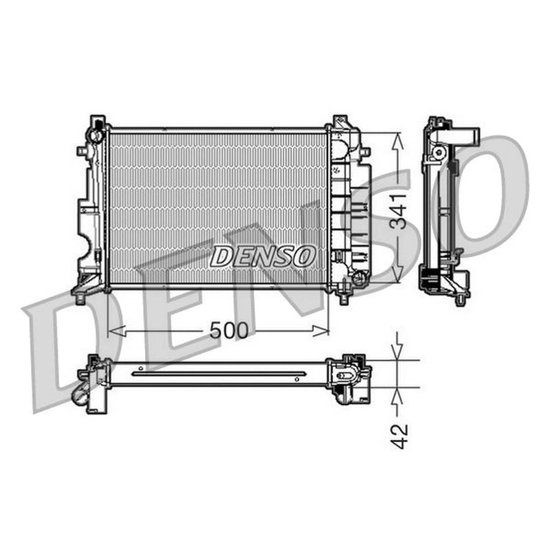 Denso Engine Radiator DRM25014