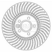 Borg & Beck 2 x Vented Front Brake Discs BBD5800S