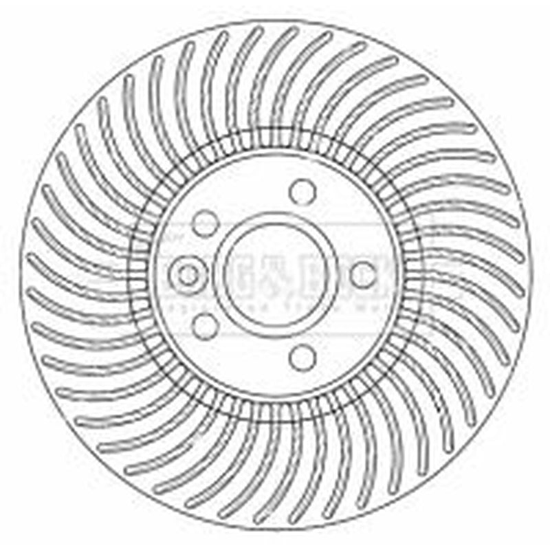 Borg & Beck 2 x Vented Front Brake Discs BBD5800S