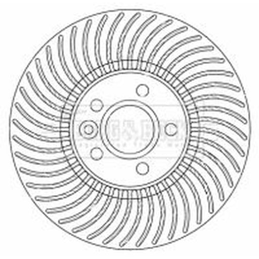 Borg & Beck 2 x Vented Front Brake Discs BBD5800S