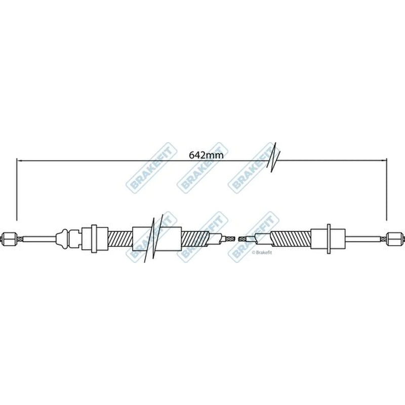 Apec Handbrake Cable Right Rear BBC3348