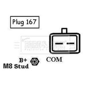 Borg & Beck Car Alternator 12V BBA2583