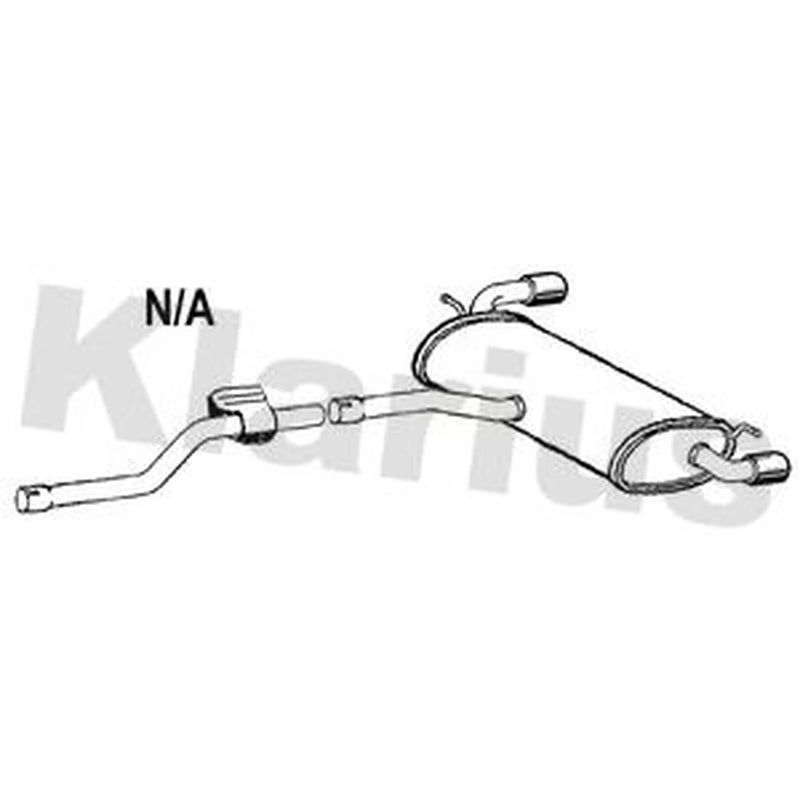 Klarius Box With Tail Pipe Rear MZ663V