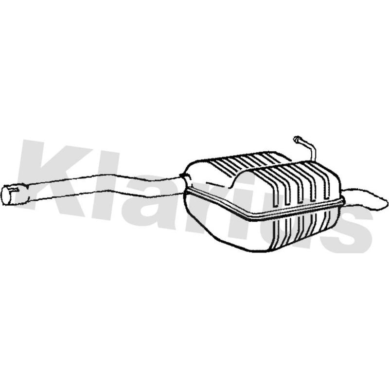 Klarius Box With Tail Pipe Rear VW714K