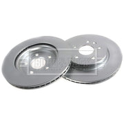 Borg & Beck 2 x Vented Rear Brake Discs BBD4766