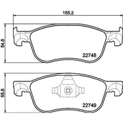 Mintex Front Brake Pad Set MDB4104