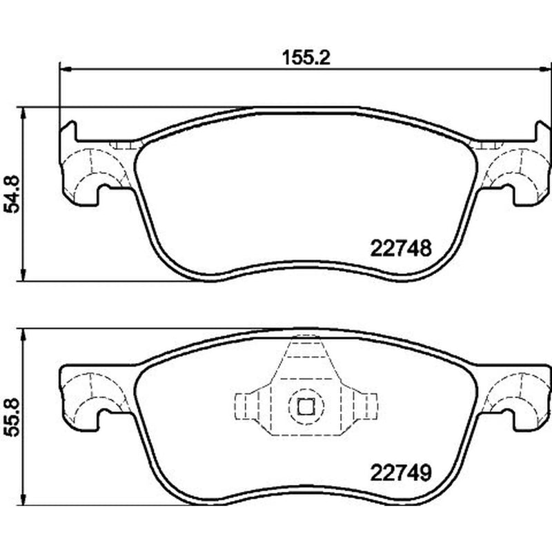 Mintex Front Brake Pad Set MDB4104