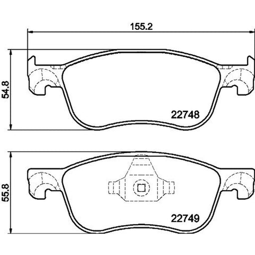 Mintex Front Brake Pad Set MDB4104