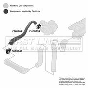 First Line Intercooler Turbo Charge Air Hose FTH1209