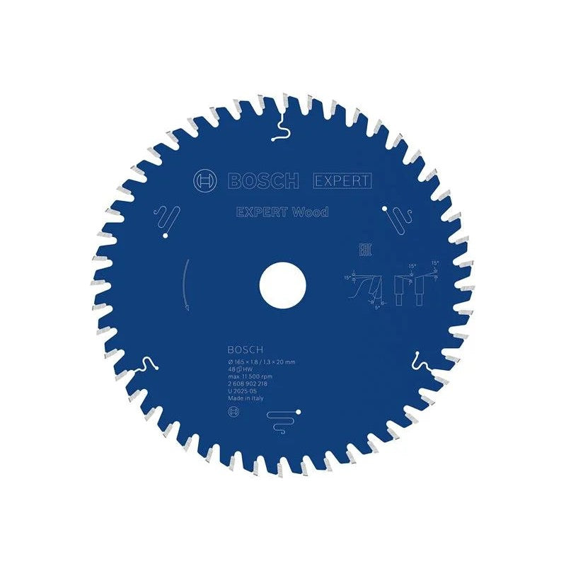 Bosch Powertool Accessories EXPERT Wood Circular Saw Blade 165 x 20mm x 48T