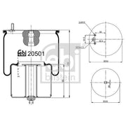 Febi Air Suspension Bellow 20501