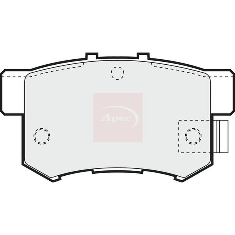 Apec Rear Brake Pad Set PAD859