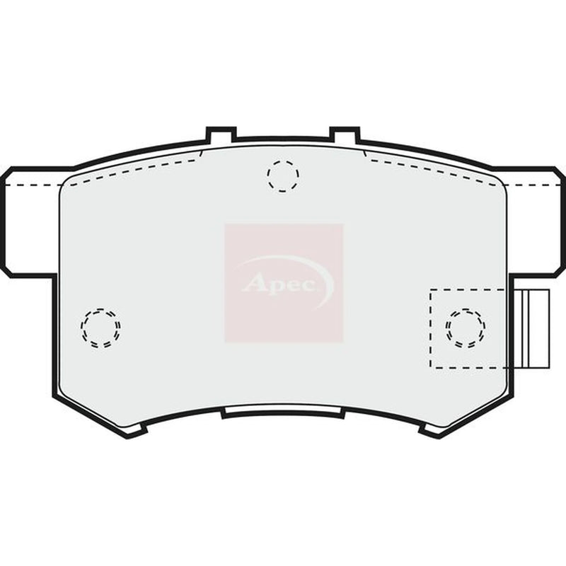 Apec Rear Brake Pad Set PAD859
