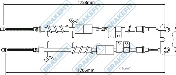 Apec Handbrake Cable Left Rear fits Ford Tourneo Connect 2002-2013 1.8