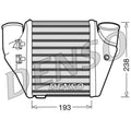 Denso Intercooler (Charge Air Cooler) Left DIT02006