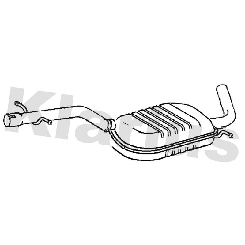 Klarius Box With Centre Pipe Centre VW835H