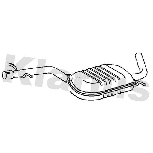 Klarius Box With Centre Pipe Centre VW835H