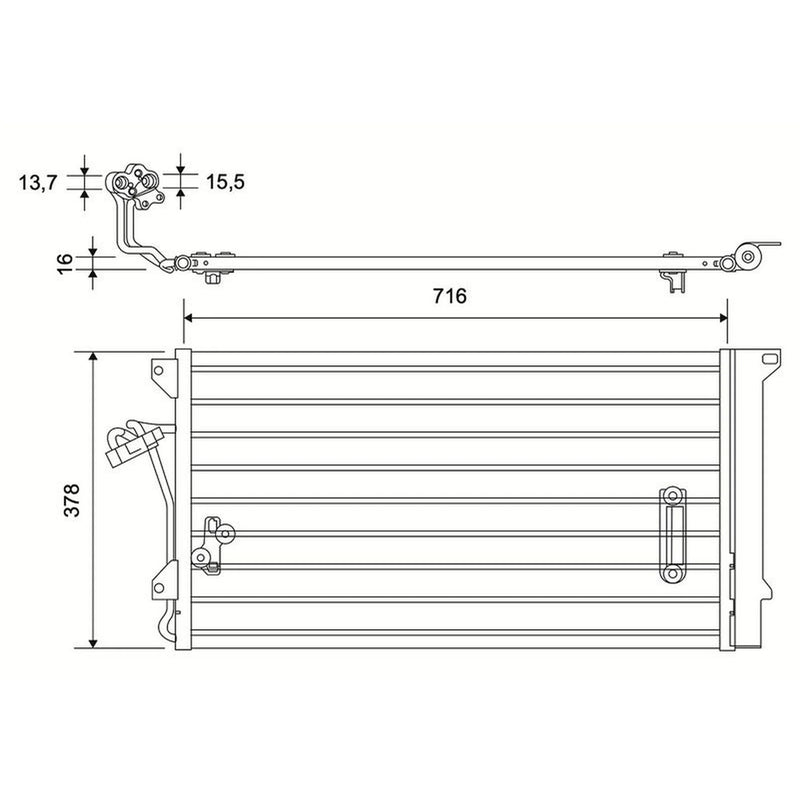 Valeo Air Conditioning Condenser 822822